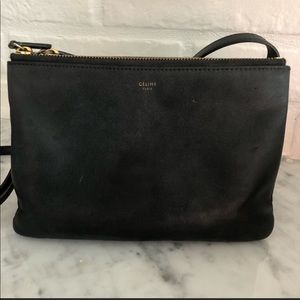 [SOLD] Used Authentic Celine Trio Black GHW